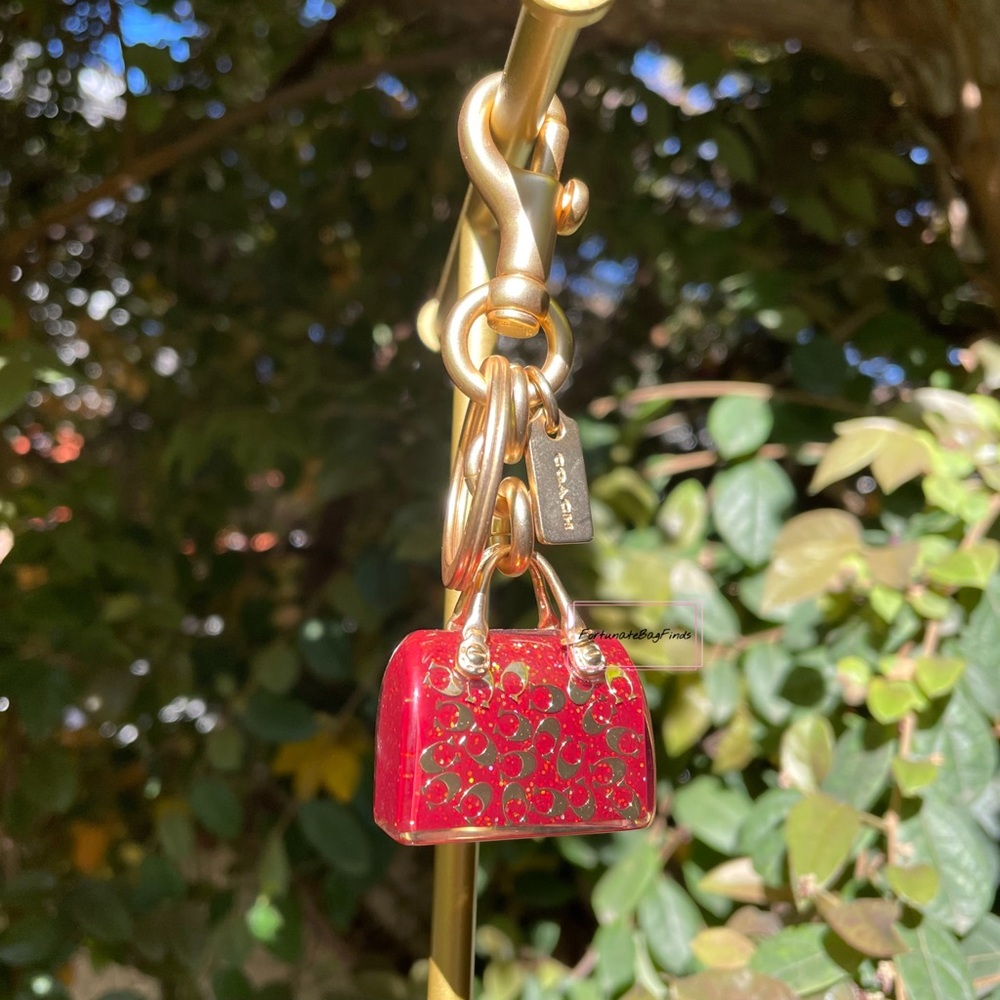 Coach Mini Bennett Satchel Keychain Handbag Shaped Key Charm F41412